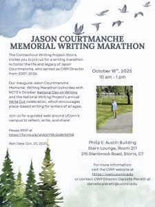 Jason Courtmanche Memorial Writing Marathon 2025